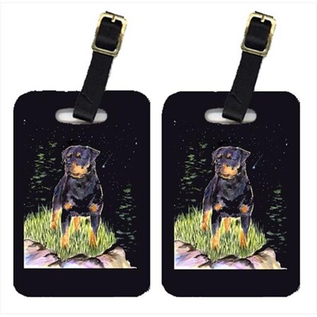 Carolines Treasures Carolines Treasures SS8475BT Starry Night Rottweiler Luggage Tags - Pair Of 2 SS8475BT